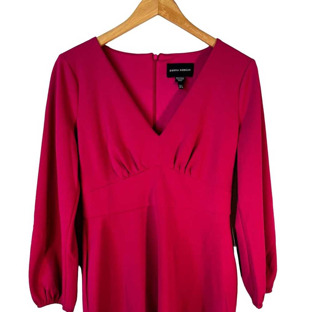 New Donna Morgan Women's Long Sleeve V Neck Fit a… - image 5