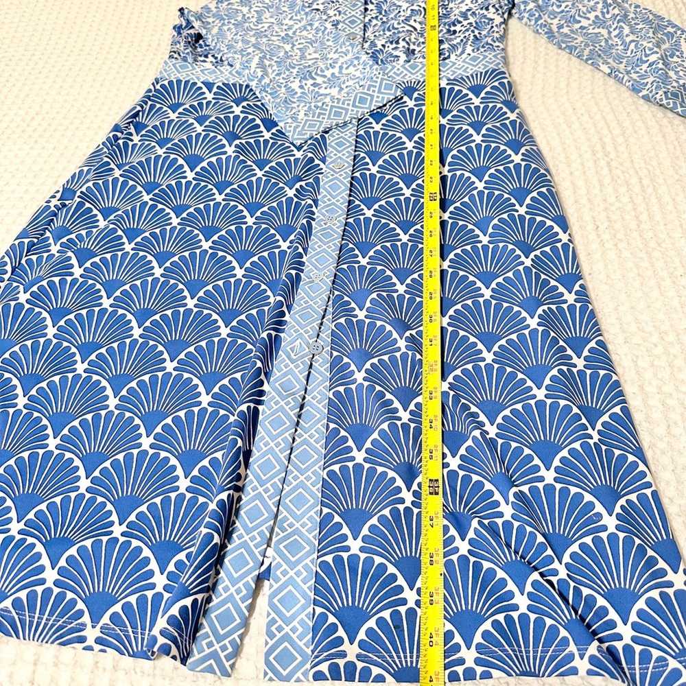 J.McLaughlin Kaitlyn Dress Size L Blue - image 10