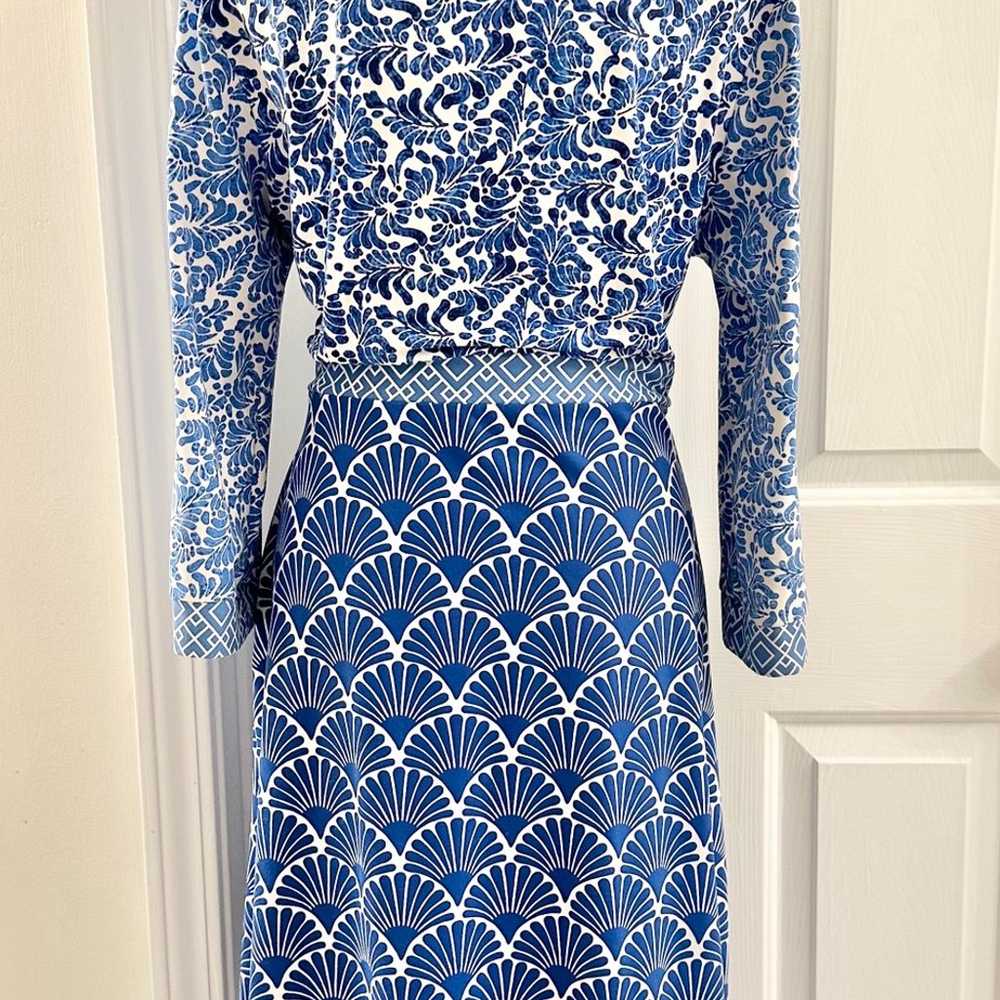 J.McLaughlin Kaitlyn Dress Size L Blue - image 7