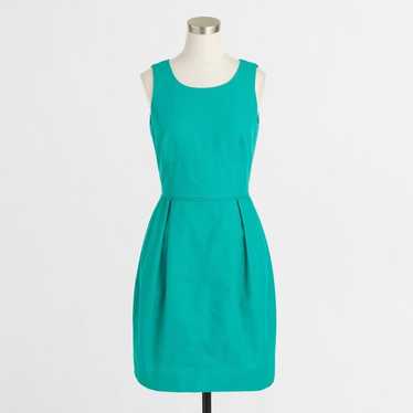 J.Crew Factory: Textured Cotton Dress in Green