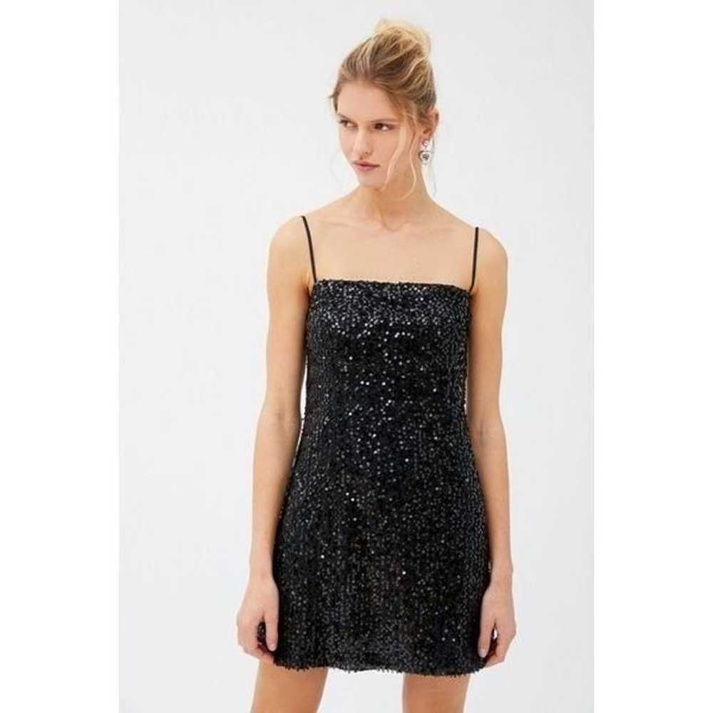 New Urban Outfitters Kyle Sequin Mini Dress Size M - image 1