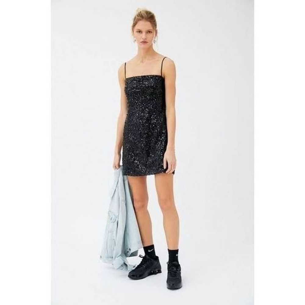 New Urban Outfitters Kyle Sequin Mini Dress Size M - image 2