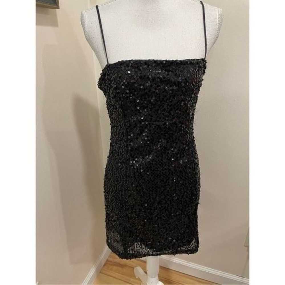 New Urban Outfitters Kyle Sequin Mini Dress Size M - image 3