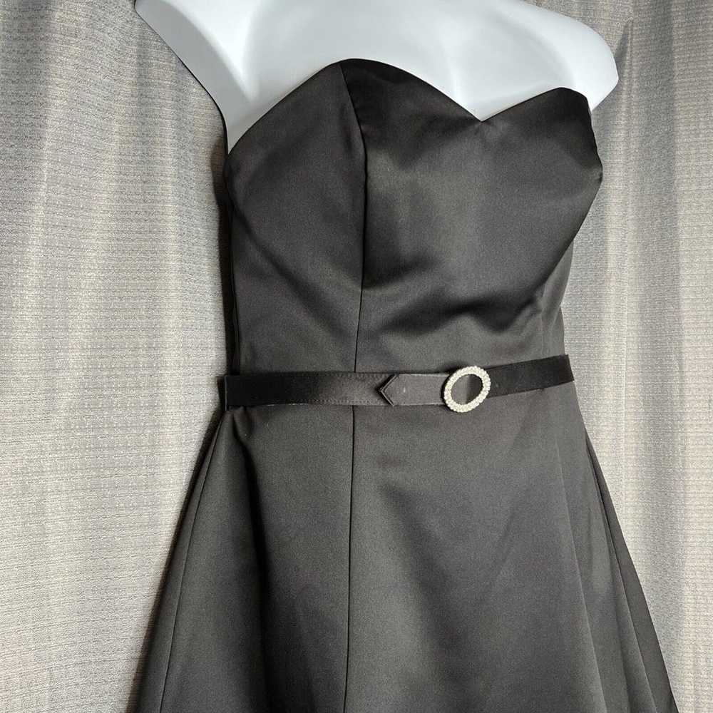 Alfred Angelo Black Cocktail Bridesmaid Dress Fit… - image 3