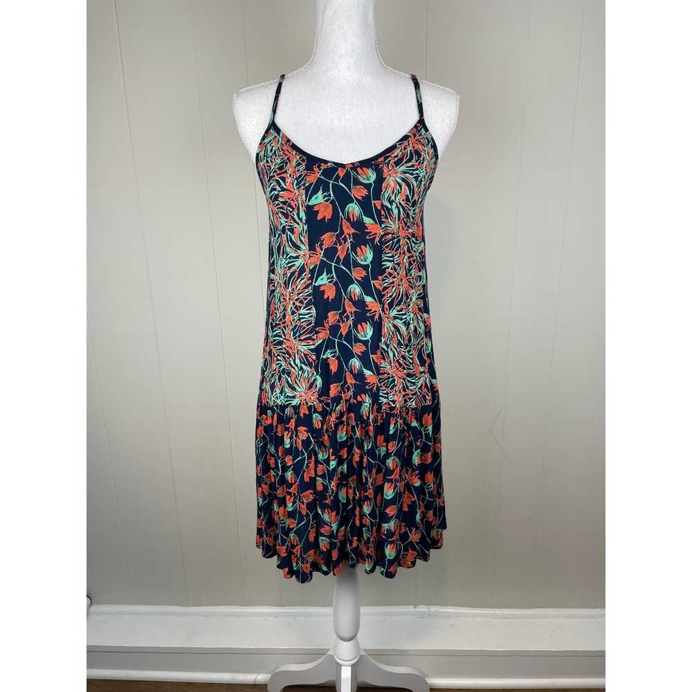 Raga Strap Blue Red Floral Summer Dress - image 2