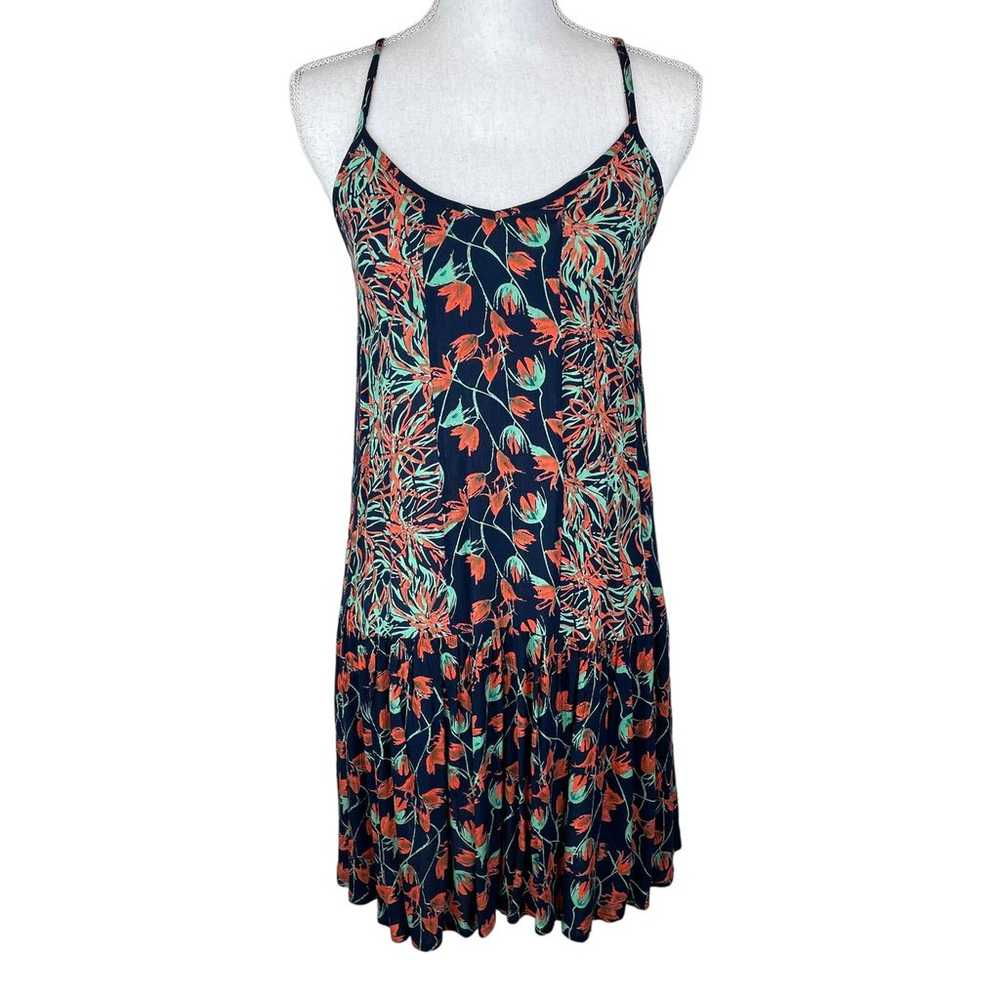 Raga Strap Blue Red Floral Summer Dress - image 3