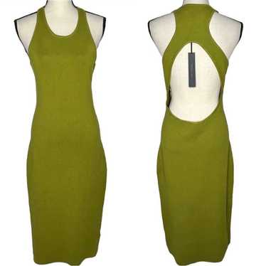 House of Harlow 1960 Green Cutout Knit Bodycon Mi… - image 1