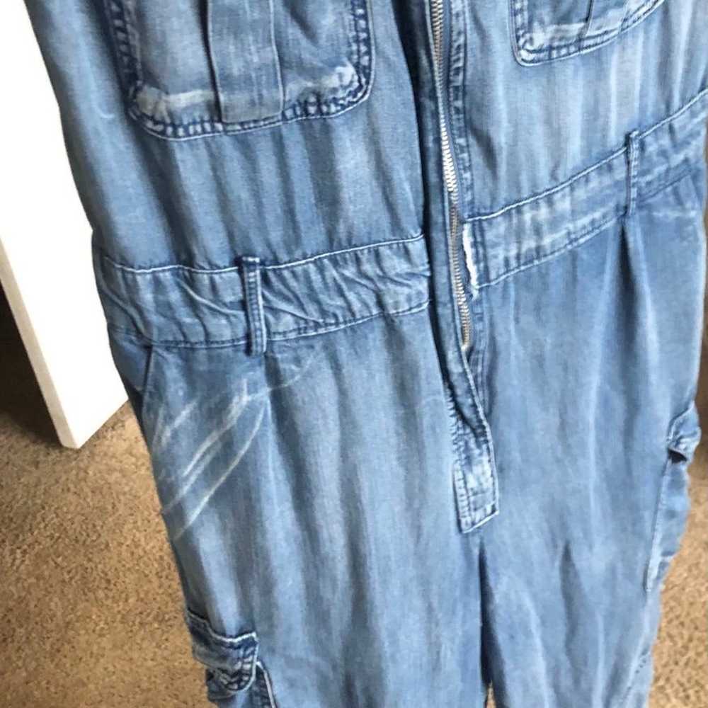 Velvet Heart Denim Jumpsuit: Size Medium - image 7