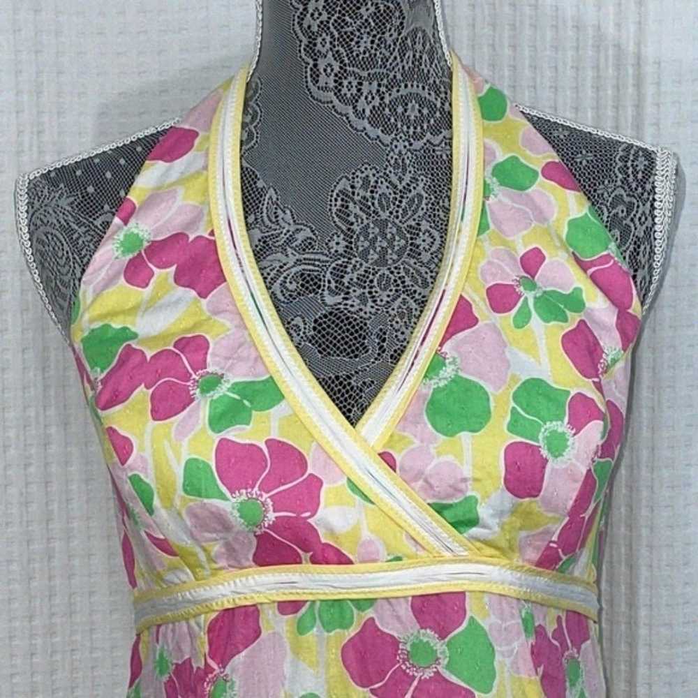 Lilly Pulitzer Size 8 halter neck sleeveless flor… - image 2