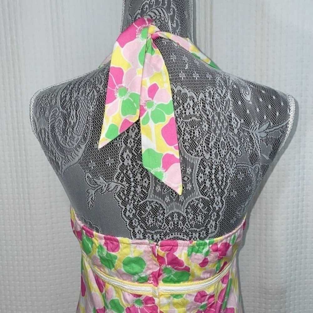 Lilly Pulitzer Size 8 halter neck sleeveless flor… - image 6