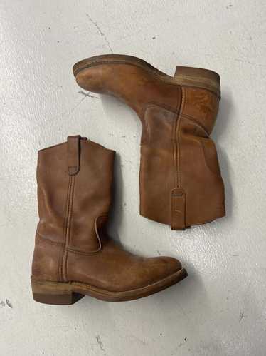 Designer Vintage Red Wing Pecos Brown Leather Cowb