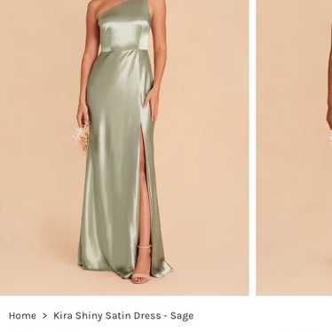 birdy grey dress satin sage green