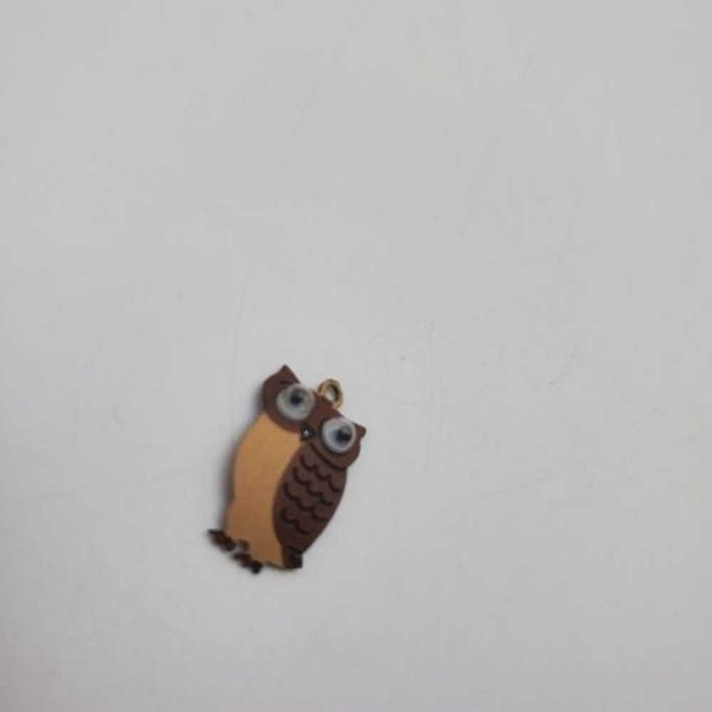 Googly eyes owl necklace pendant - image 2