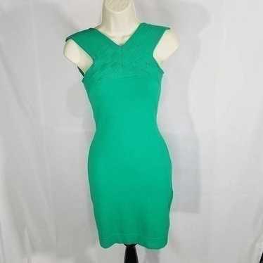 Milly Kelly Green Basketweave Dress Size Small