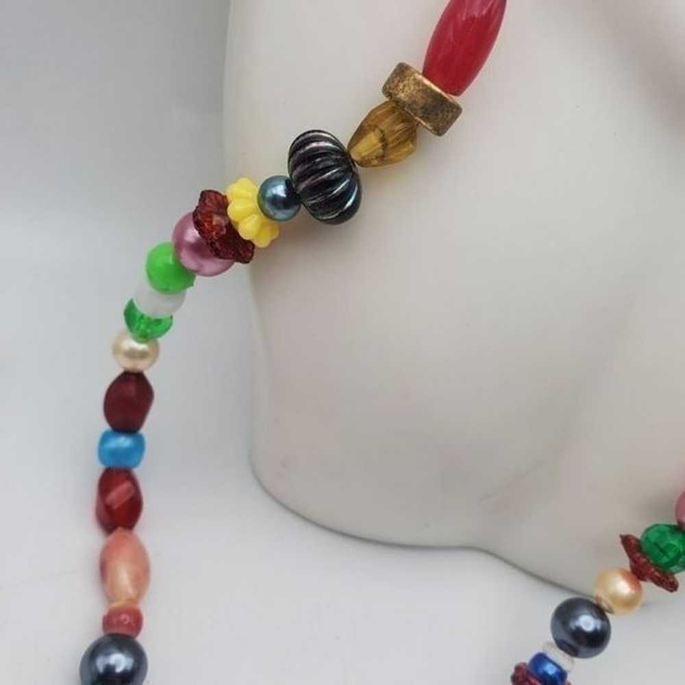 Mixed beaded assorted colorful rainbow long lengt… - image 3