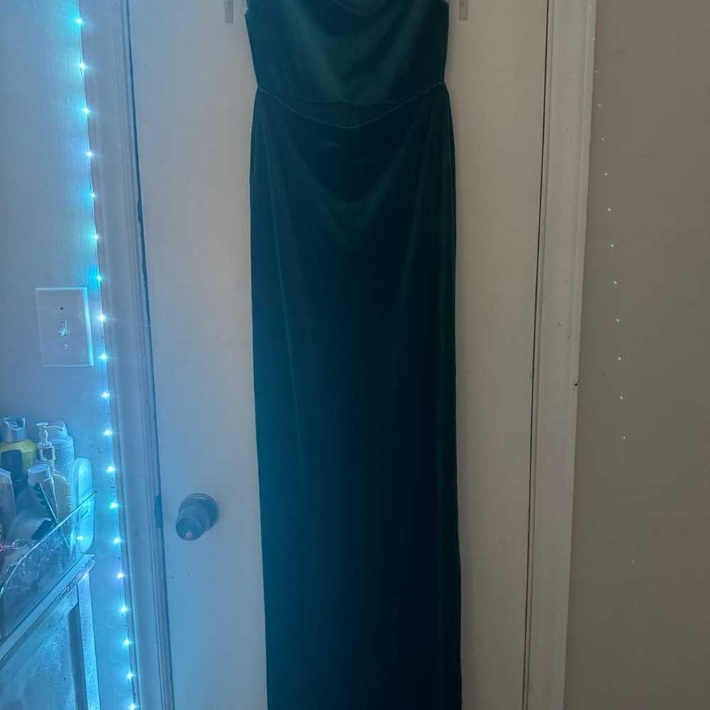 olive green dress - image 2