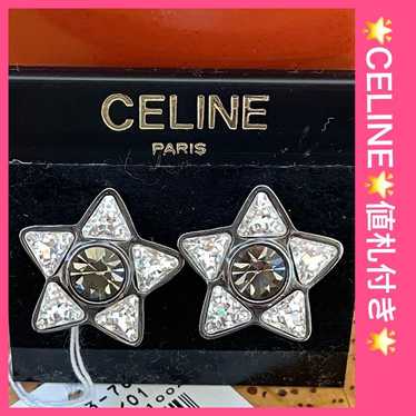 ★Super Beautiful★ Celine★ Earrings with a Large Sp