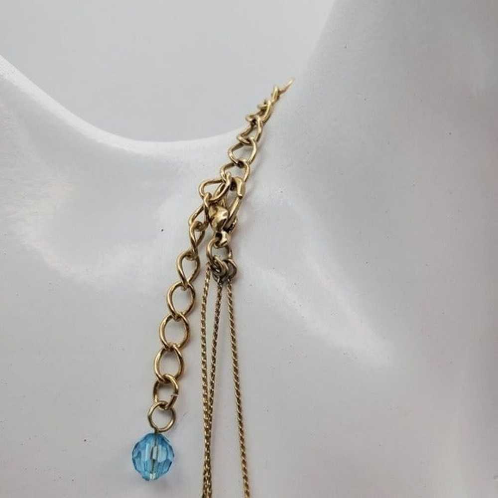 Cerulean waterfall tier necklace N1013 - image 3