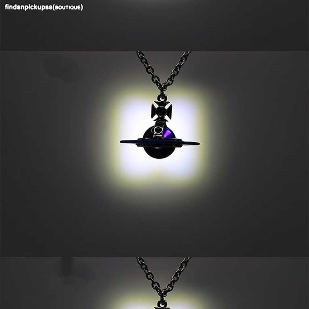 Vivienne Westwood Blue Saturn Necklace - image 11