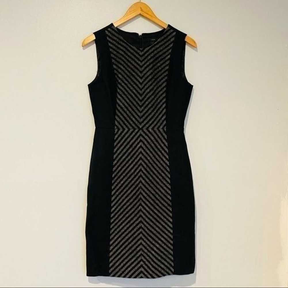 J Crew Chevron Sleeveless Wool Blend Dress Size 2 - image 2