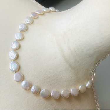 Handcrafted genuine baroque pearl necklace