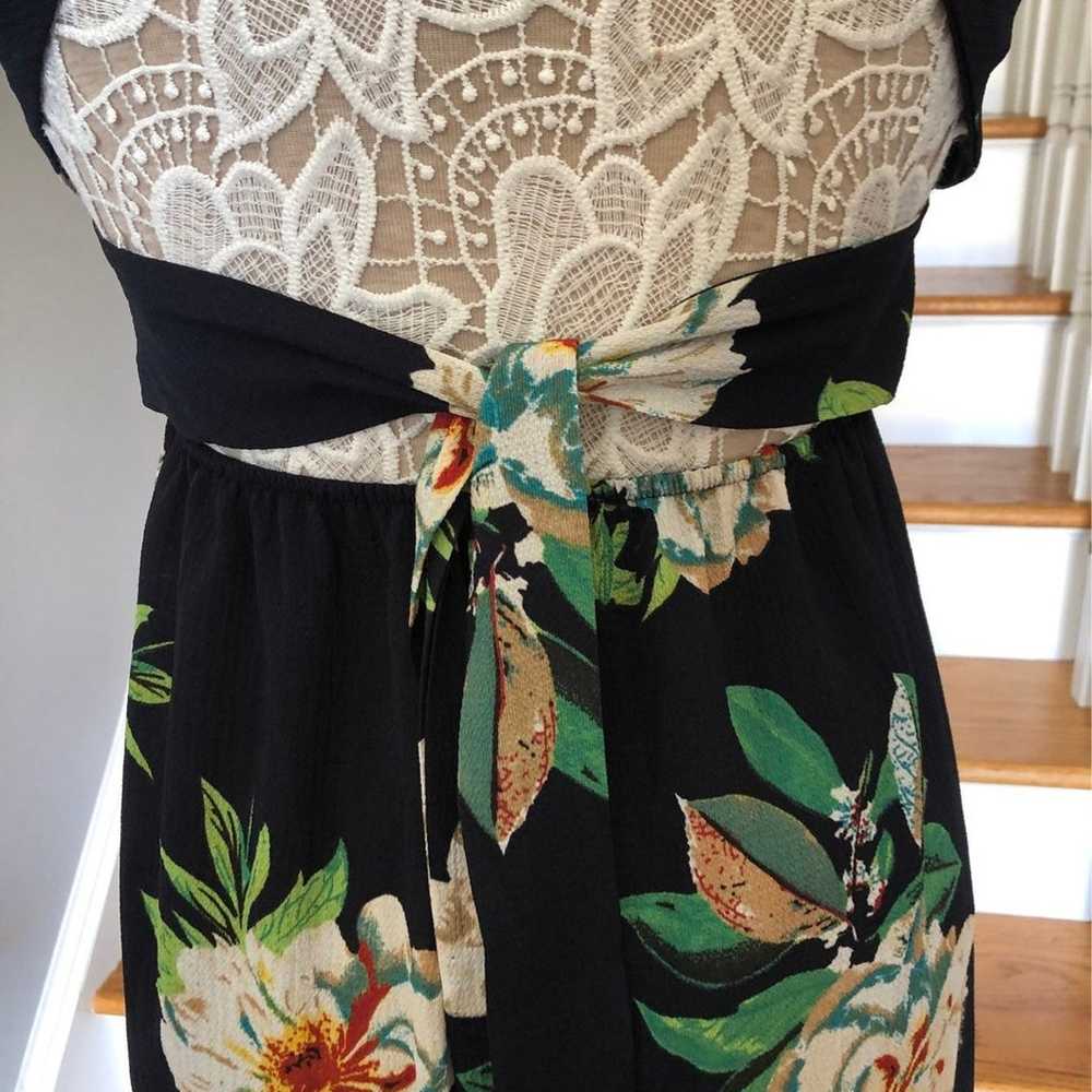 Boutique Floral Navy open back wrap summer dress … - image 4