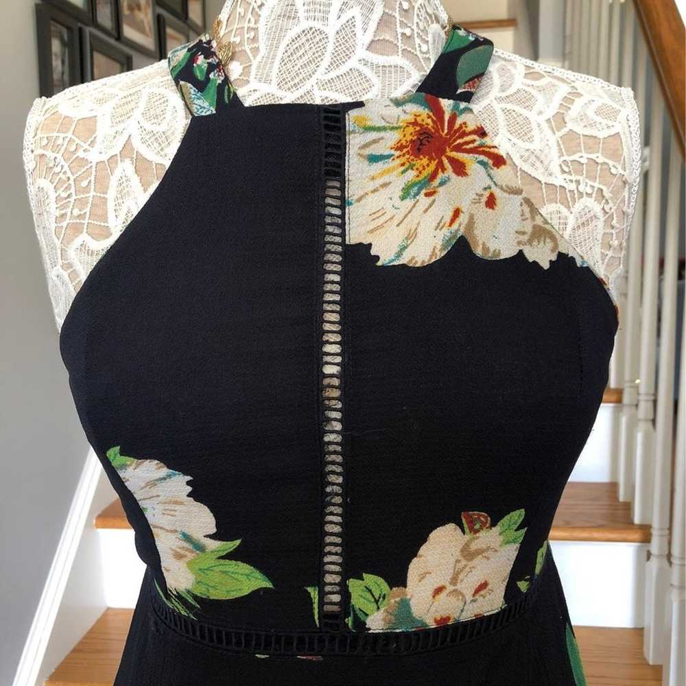 Boutique Floral Navy open back wrap summer dress … - image 6