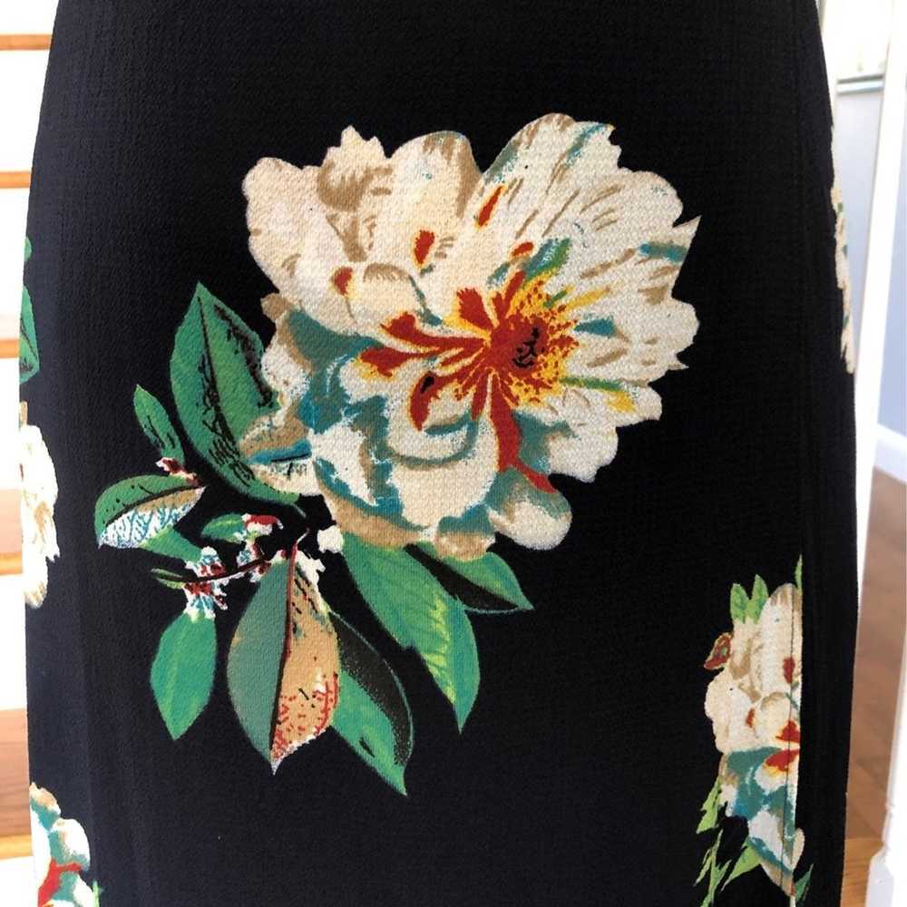 Boutique Floral Navy open back wrap summer dress … - image 7