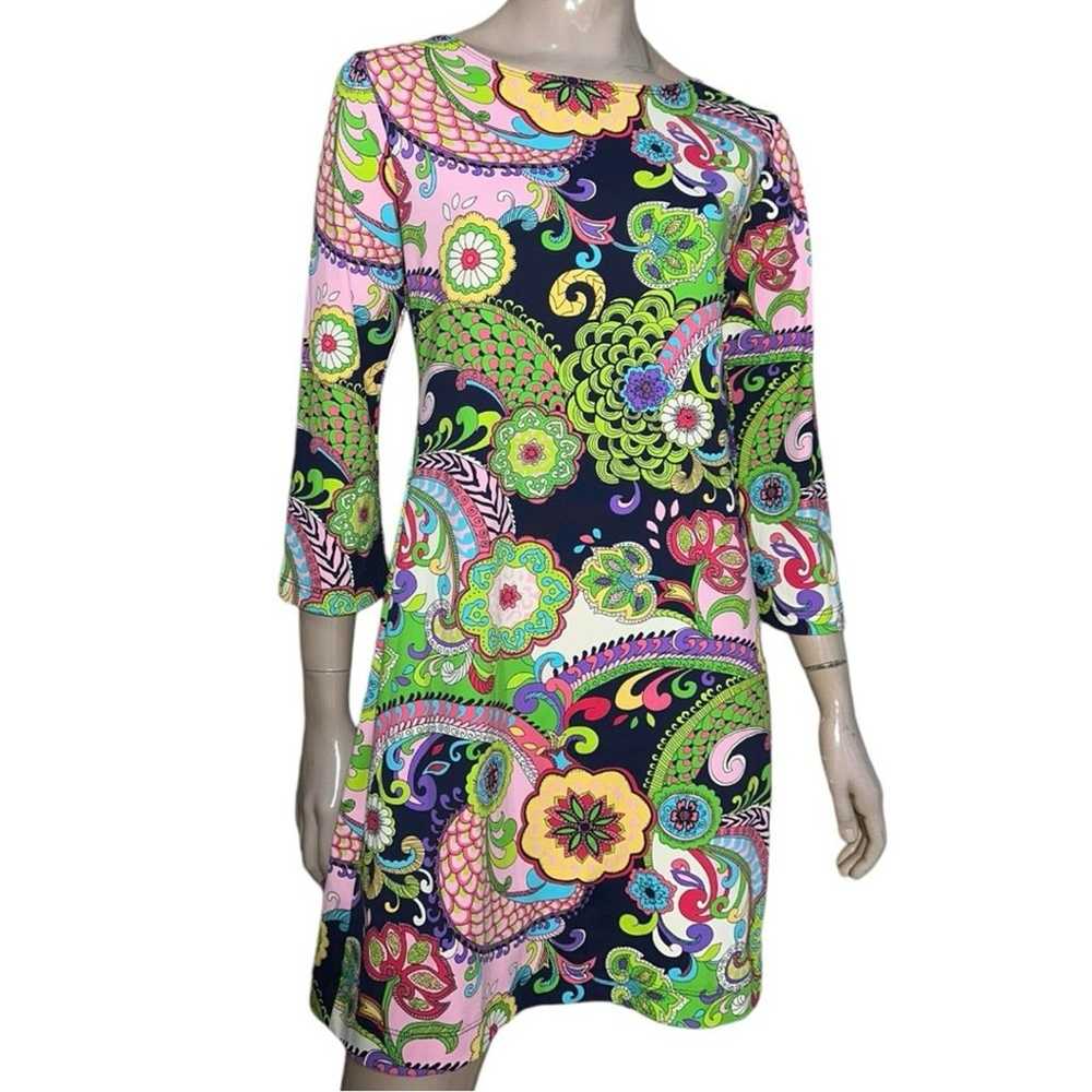 Melly M Women’s Size M Multi Colored Retro Paisle… - image 1