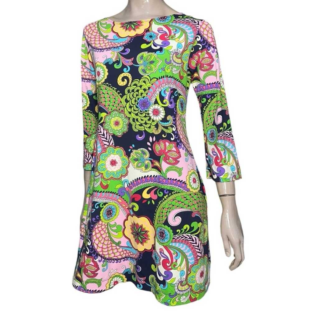 Melly M Women’s Size M Multi Colored Retro Paisle… - image 2