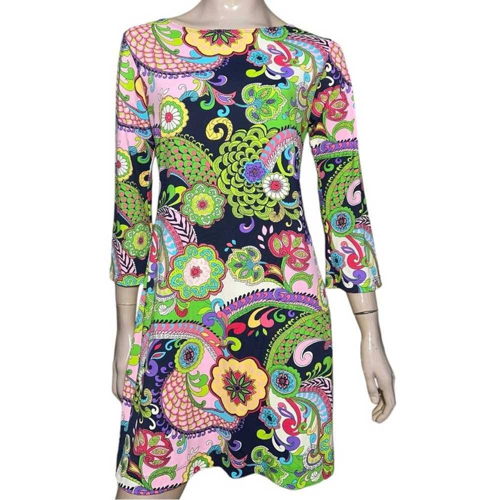 Melly M Women’s Size M Multi Colored Retro Paisle… - image 3