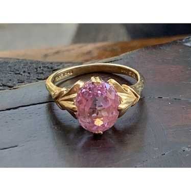 14K Gold and Pink Morganite Ring by STS Size 8