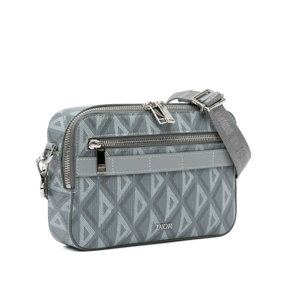 Gray Dior CD Diamond Safari Bag with Strap - image 2