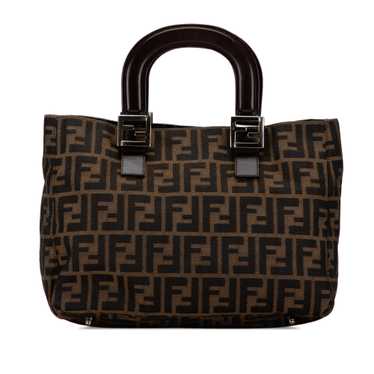 Brown Fendi Zucca Canvas Twins Tote