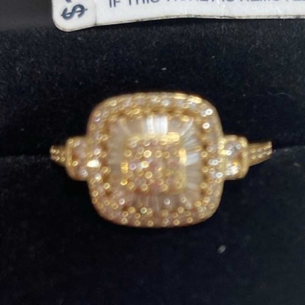 Macys 14k Diamond and Gold ring - image 1