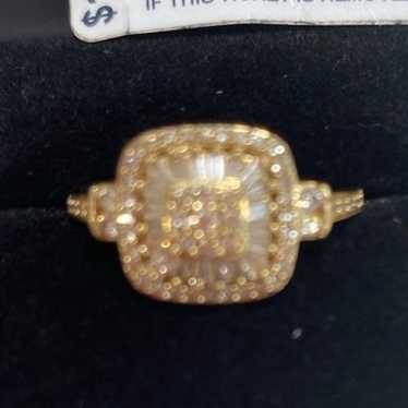 Macys 14k Diamond and Gold ring - image 1