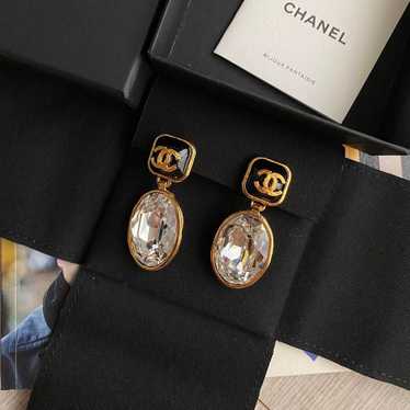 Chanel CC Mark Vintage Style Earrings