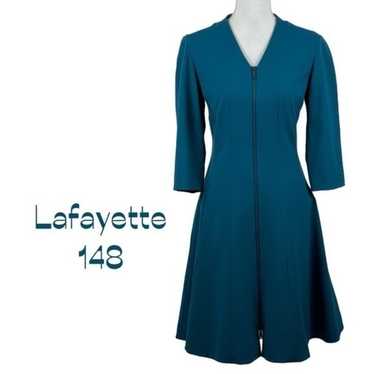 Lafayette 148 New York Teal Blue Office Career Dre