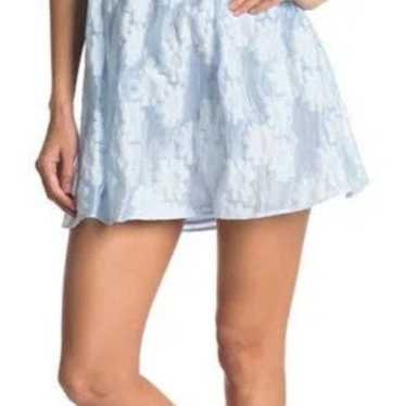 TOPSHOP- Light Blue & Sheer White Flower Print Min