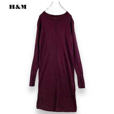 H&M knit dress, feminine, stylish casual, adult cu