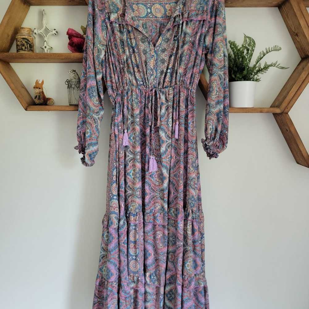 Boho paisley maxi dress - image 1