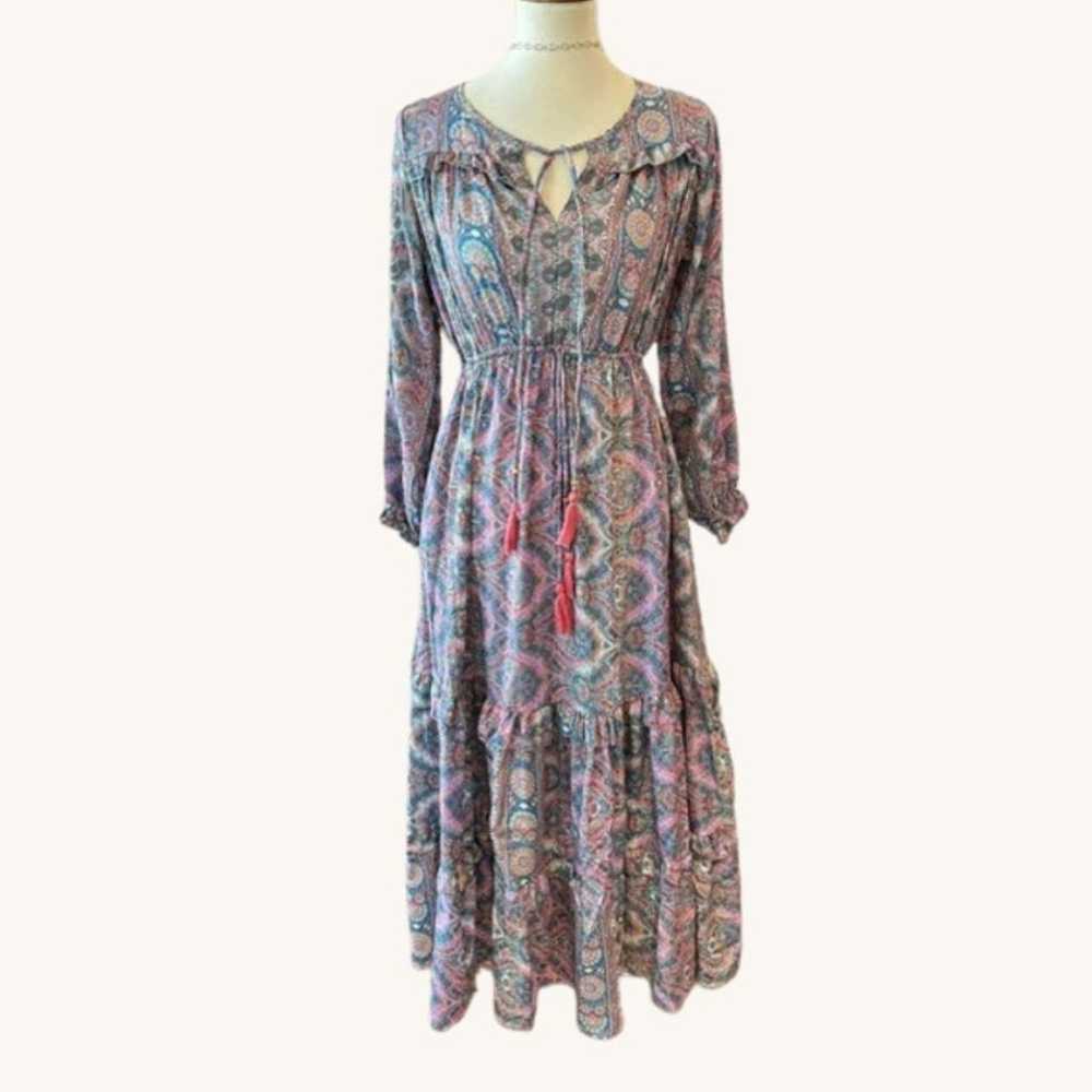 Boho paisley maxi dress - image 3