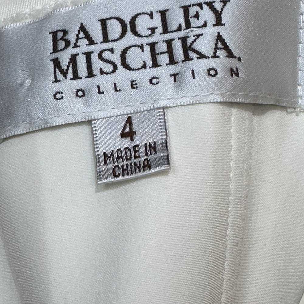 Badgley Mischka Knee Cocktail Wedding Dress Ivory… - image 12