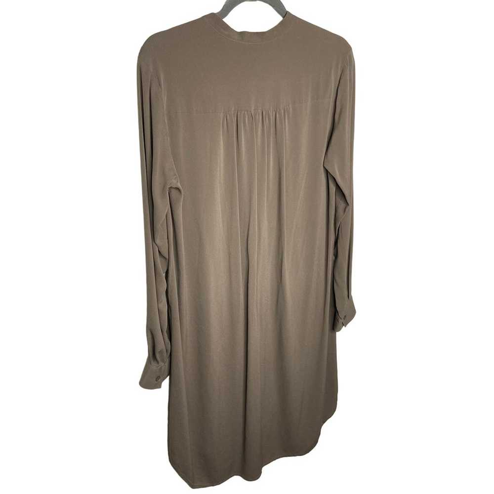 Theory Long Sleeve Button Front High Low Tunic Sh… - image 5