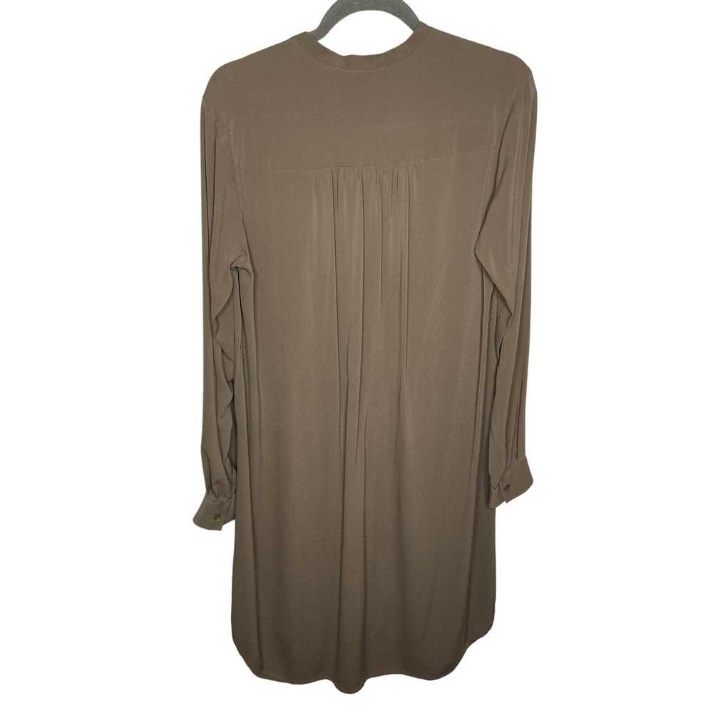 Theory Long Sleeve Button Front High Low Tunic Sh… - image 6