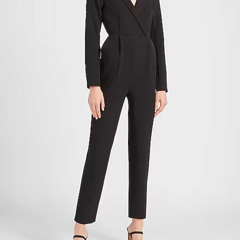 Express Long Sleeve Blazer Jumpsuit​ - image 3