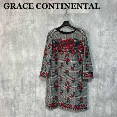 GRACE CONTINENTAL Floral Embroidered Dress 38 Che… - image 1