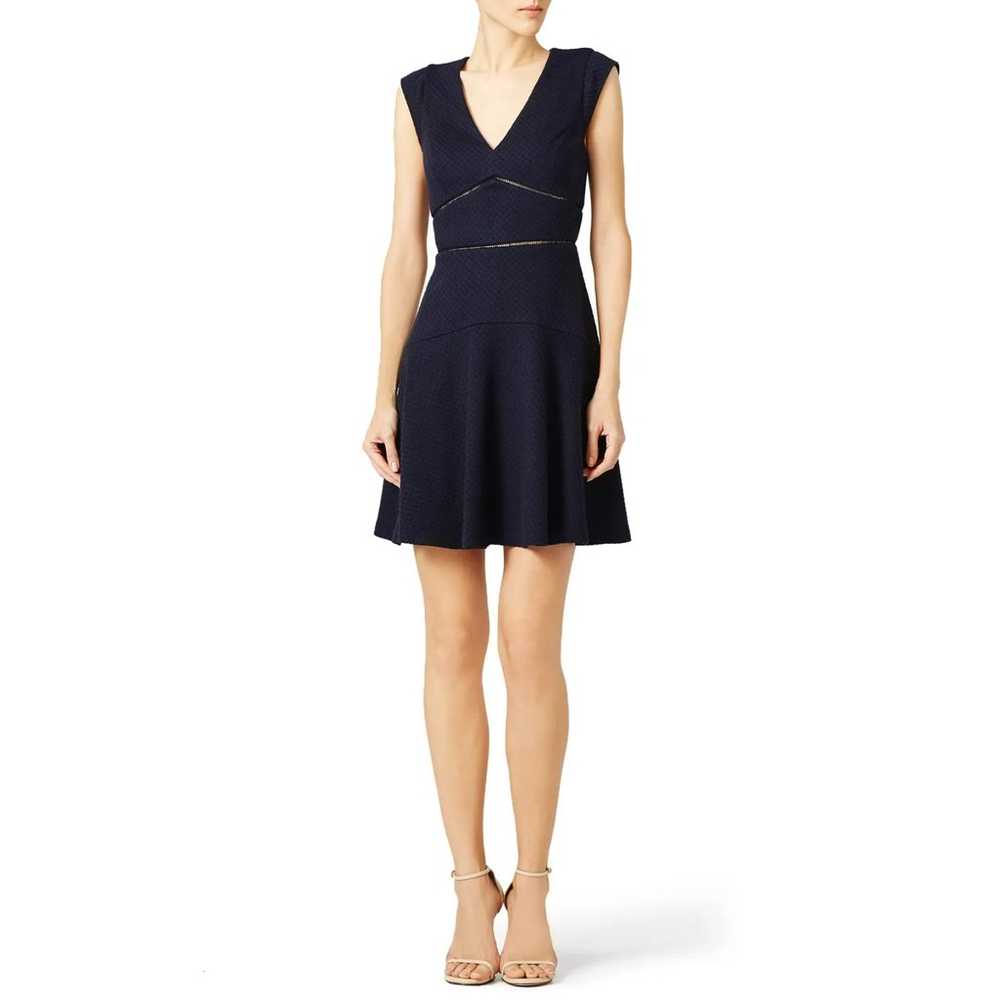 Rebecca Taylor Navy Blue Sailor Dress Size 10 Fit… - image 1