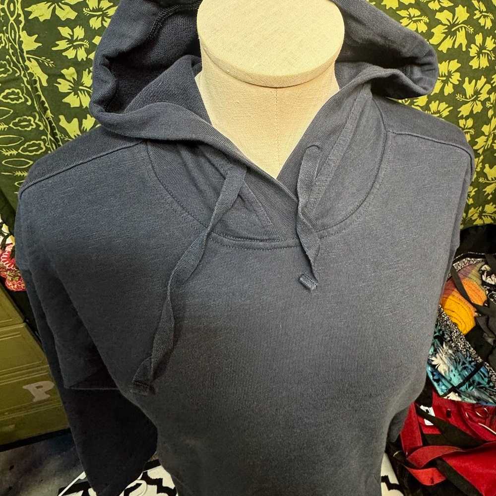 Toad & Co Grey Hemp Daybreaker Hooded Sweatshirt … - image 4