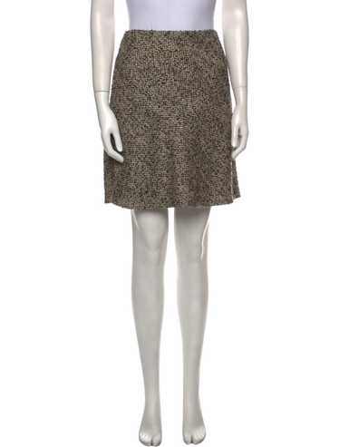 Maiyet Virgin Wool Skirt Black Tweed Pattern - image 1